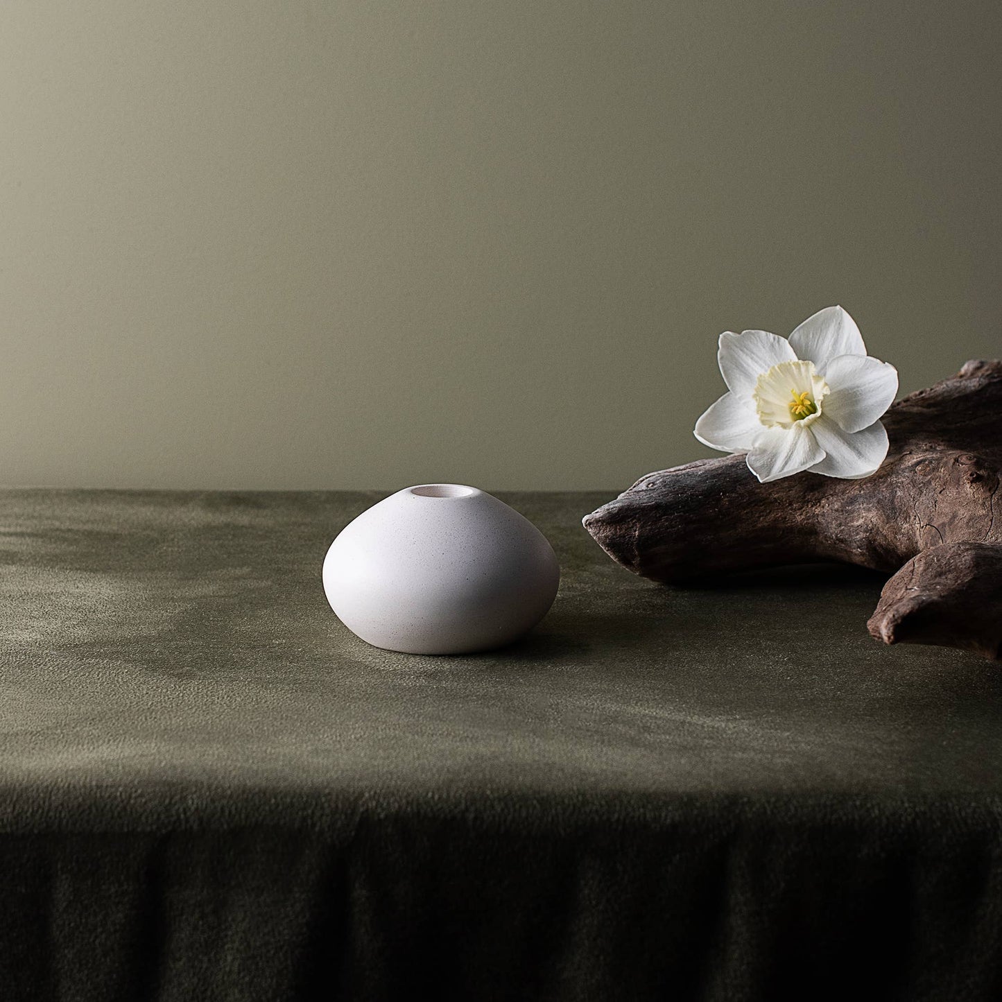 Teardrop Taper Candlestick Holders (Marble Infused): Medium