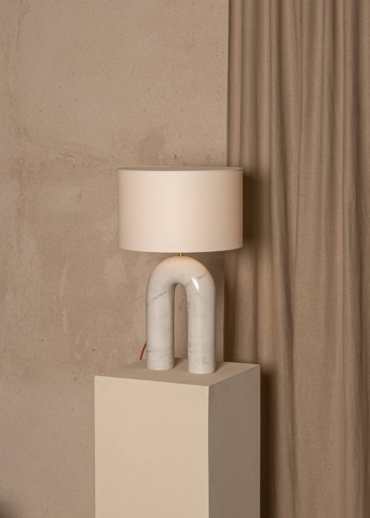 Arko Table Lamp White Marble
