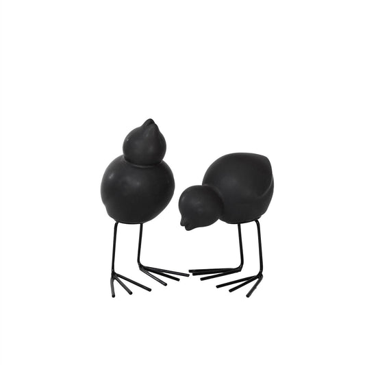 SWEDISH BIRD (2-set) black: Black / CERAMIC
