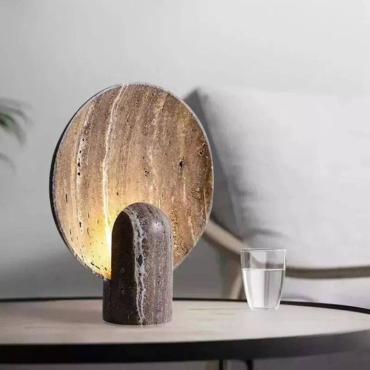 Faux Travertine Stone Lamp: US