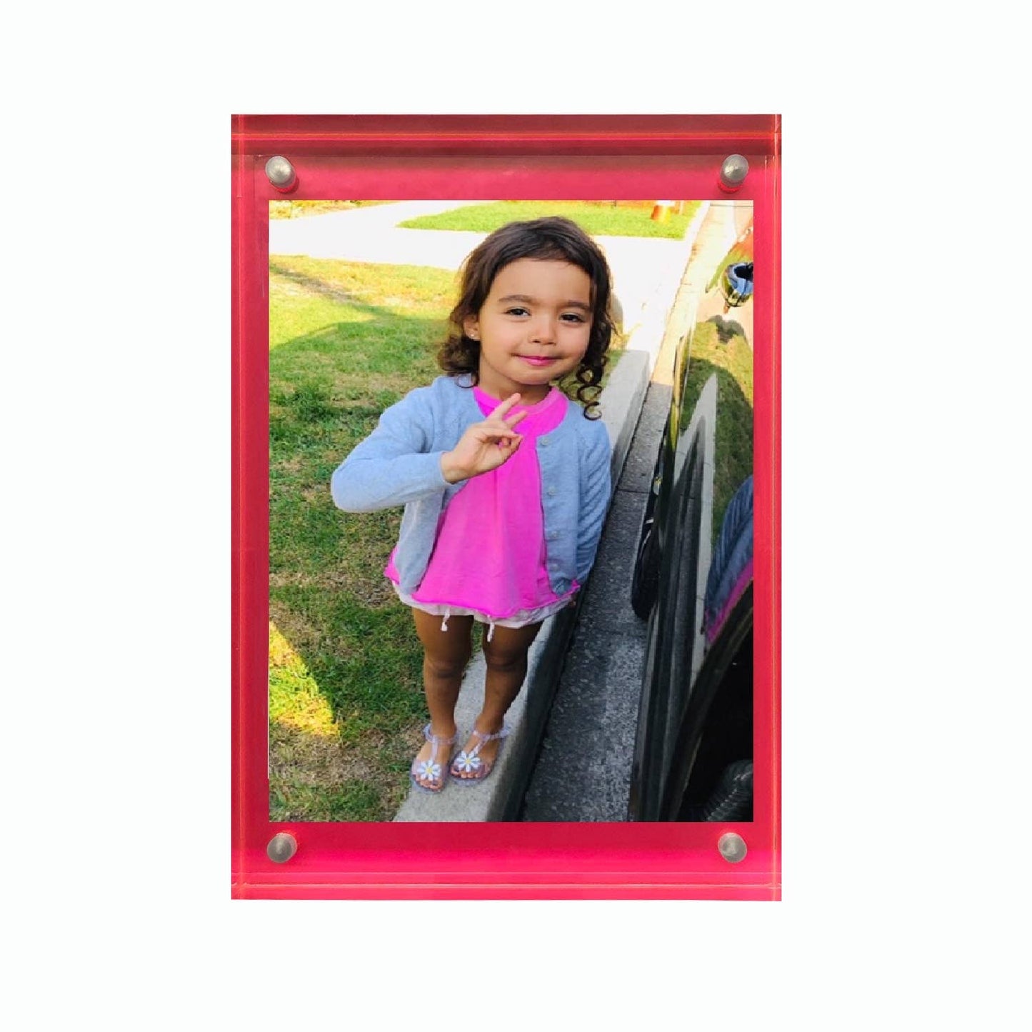 Neon Block Frame size 5x7: Clear