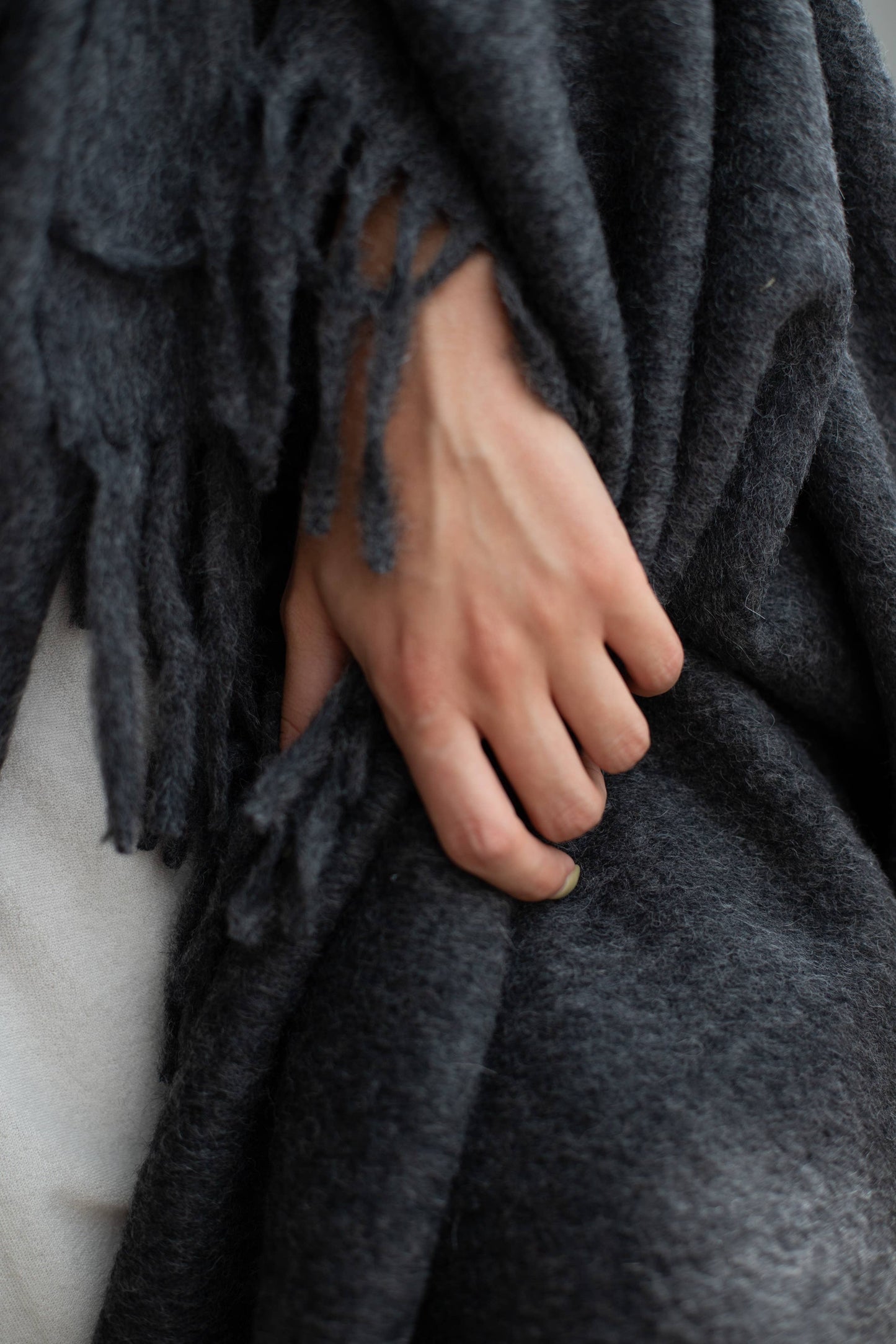 Cork Alpaca Wool Throw