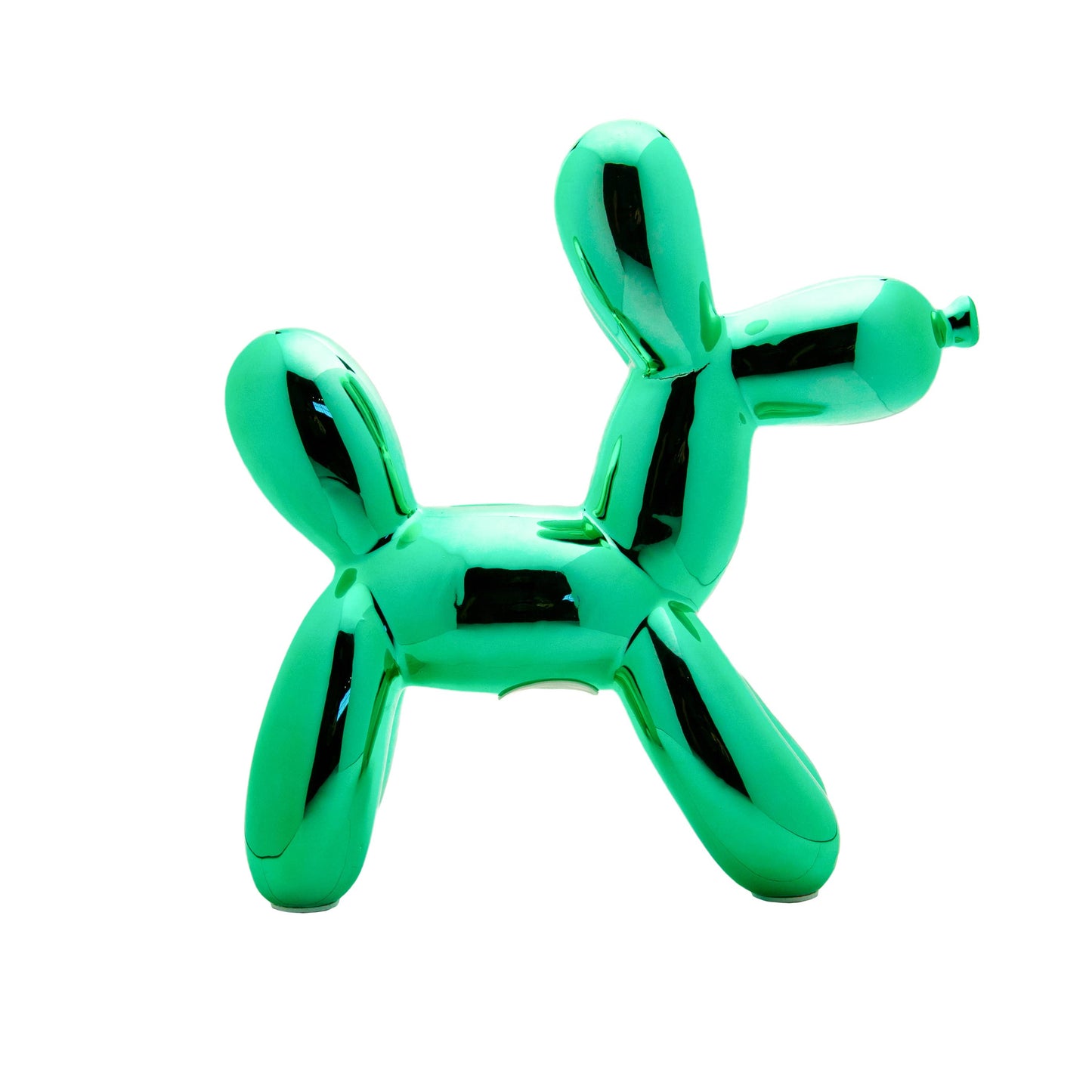 Teal Ceramic Dog Piggy Bank - 12" tall