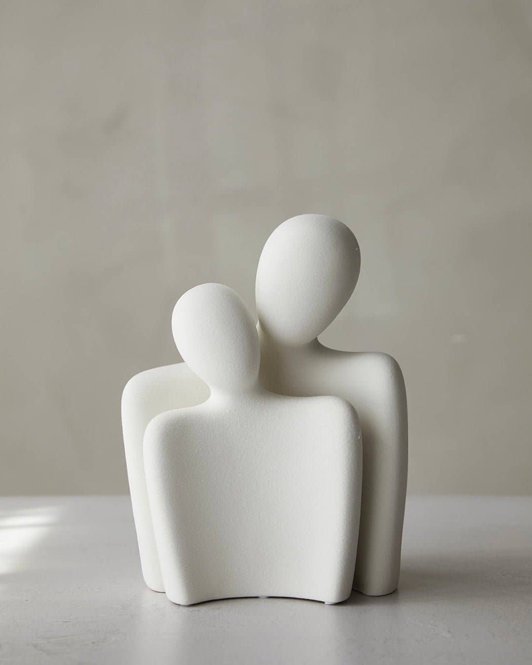 Coppia Textured Ceramic Sculpture - Modern Abstract Art Decor