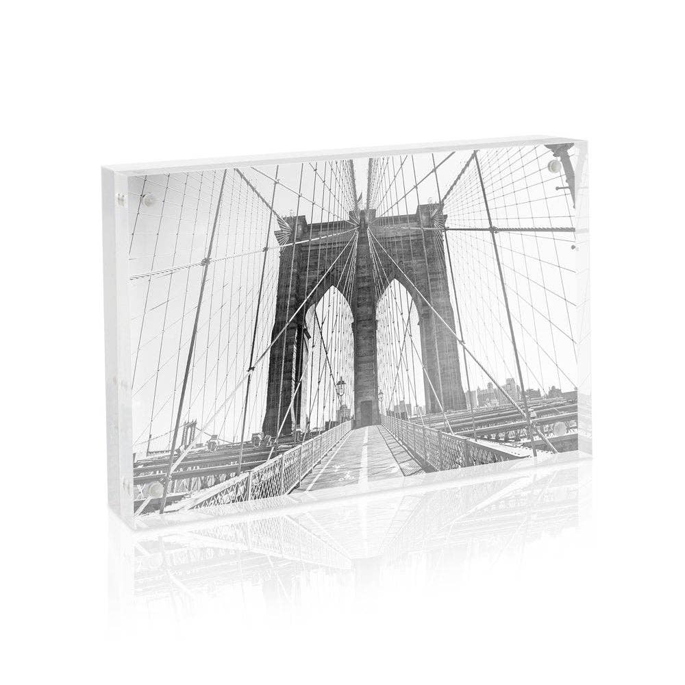 Isaac Jacobs Super Thick Clear Acrylic Magnetic Photo Frame