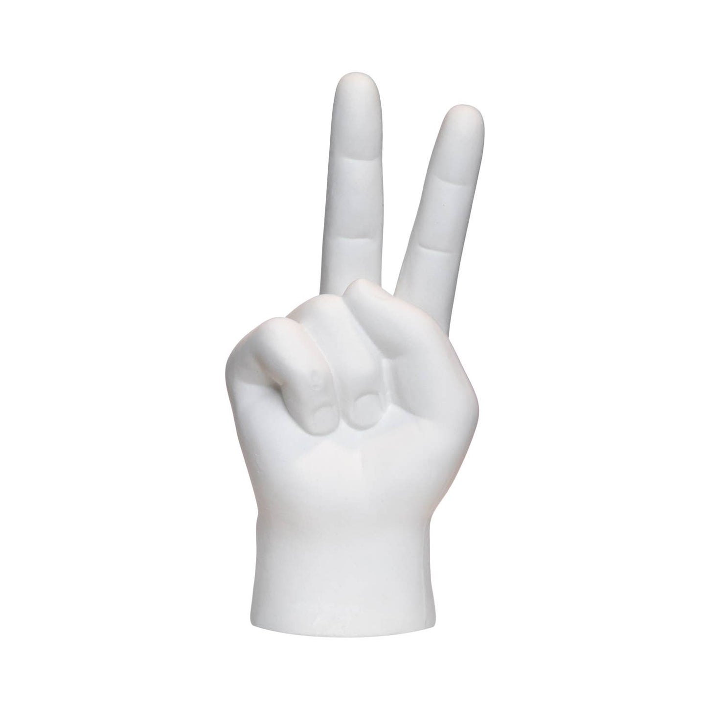 White Peace Sign Tabletop - 8" tall