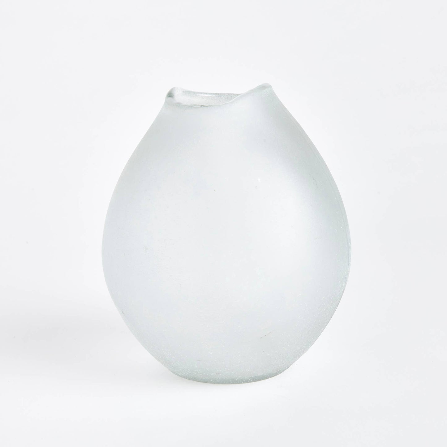 VIDA VASE MEDIUM: White Frost / Glass