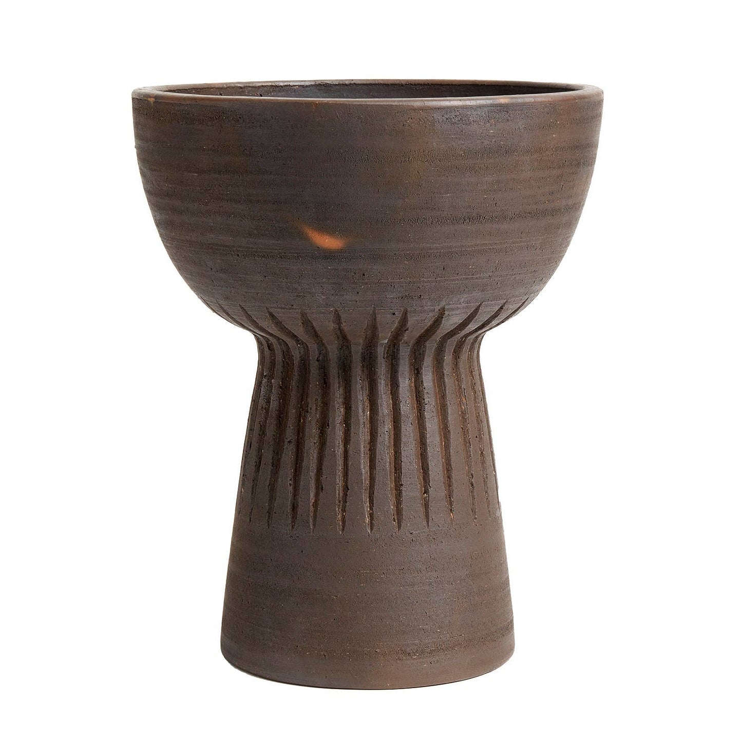 Bowl Fire L - Brown / Black Terracotta: Brown / TERRACOTTA