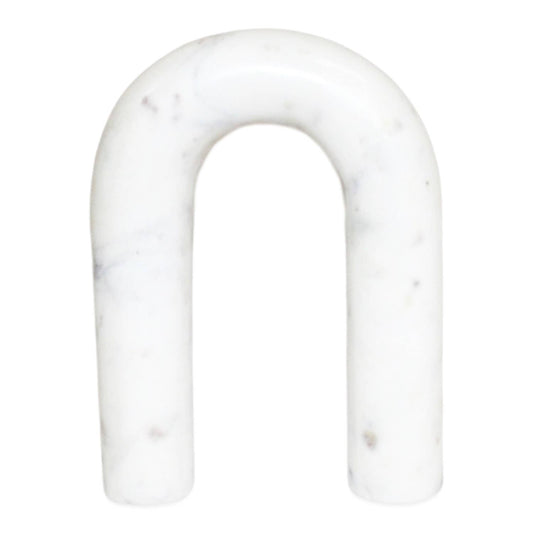 Med. White Marble Arch Figurine: Marble / White