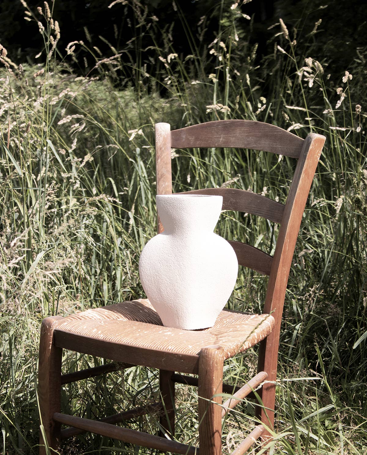 Ceramic Vase 'Amphora - White'