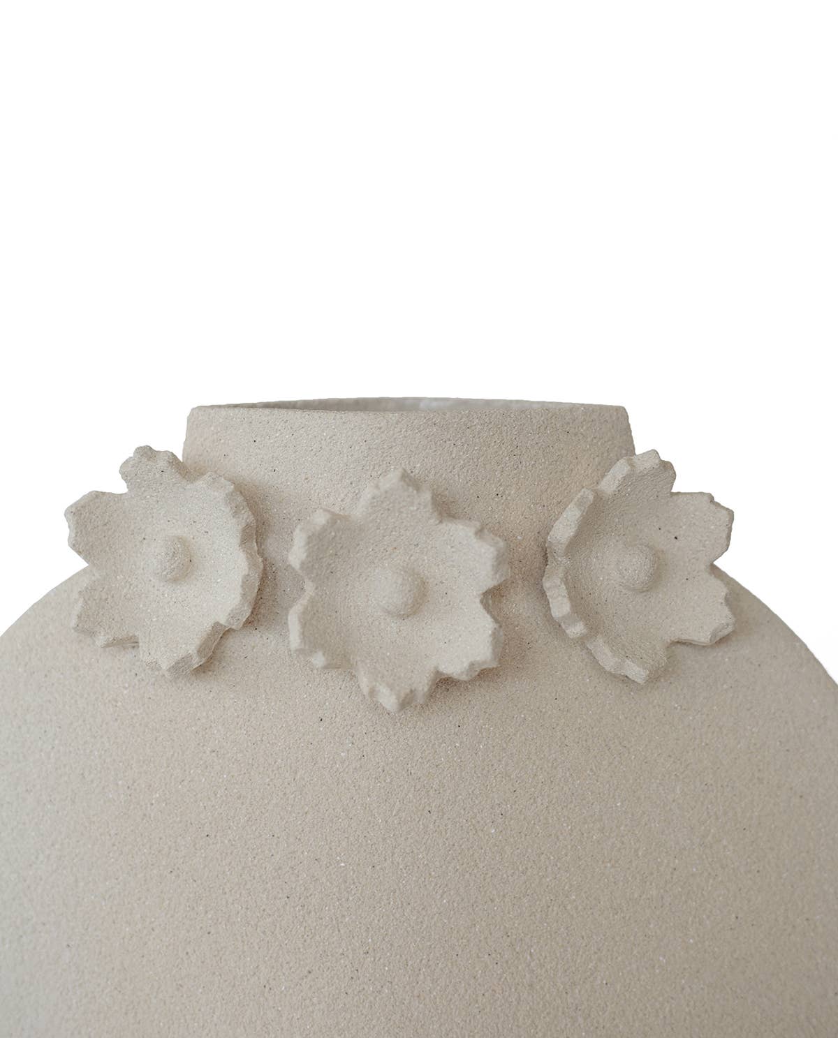 Ceramic Summer Vase 'Sculptural Flowers'
