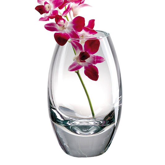 Radiant European Mouth Blown Crystal 9" Vase - The Bomb