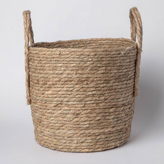 816 - Seagrass Basket with handles: Large