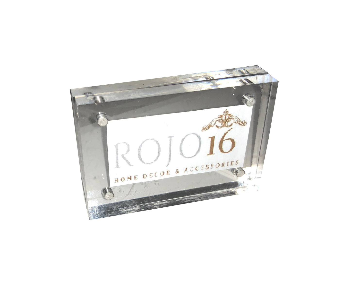 Neon Block Frame size 5x7: Clear