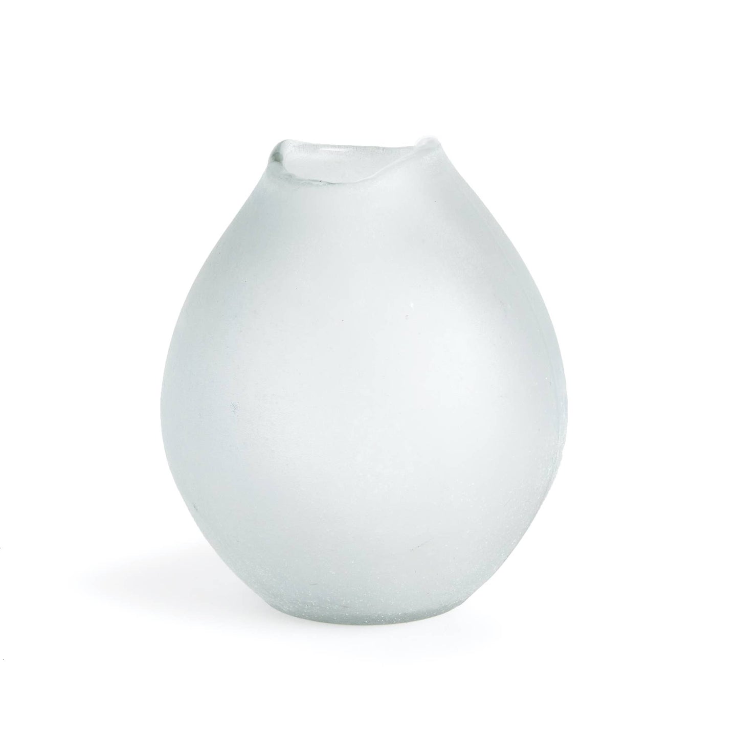 VIDA VASE MEDIUM: White Frost / Glass