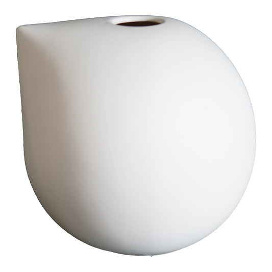Lg. NIB Vase White: CERAMIC / White