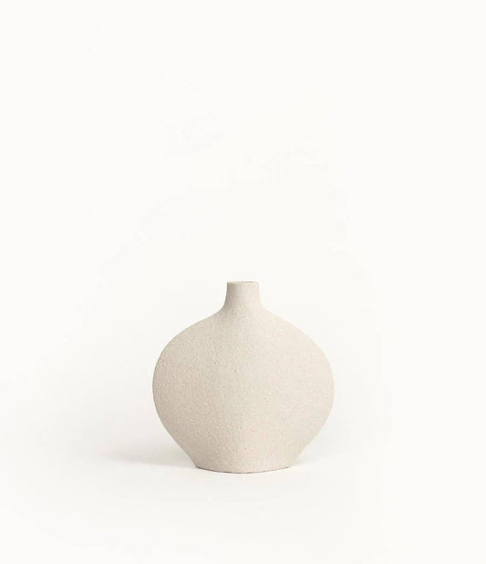 Ceramic Vase 'Goutte - White': BLANC