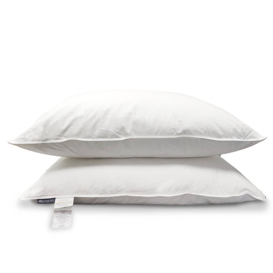 Down Blend Medium Support 100% Cotton Pillows, Set of 2: King