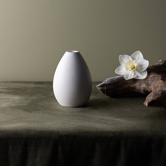 Teardrop Taper Candlestick Holders (Marble Infused): Large