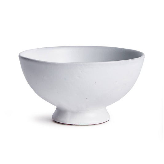 Kassi Decorative Bowl: White / Terracotta