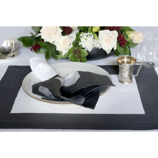 Huddleson Cinta Charcoal Napkin